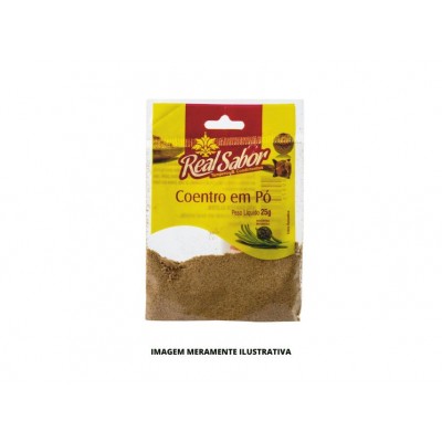 TEMPERO - REAL SABOR - 25g - COENTRO EM PO - CX50